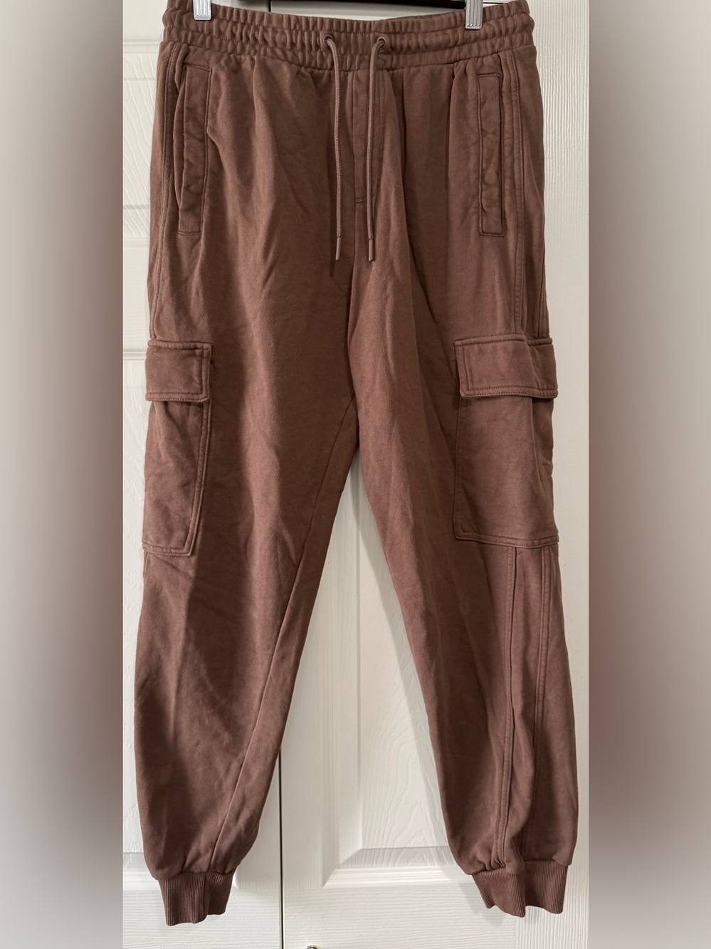 Gymshark Brown Cargo Jogger Sweatpants Women’s Medium Cotton Pockets
